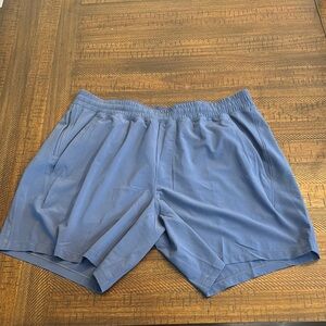 Men's Lululemon Pitch Blue Linerless 7in Pace Breaker Shorts XL